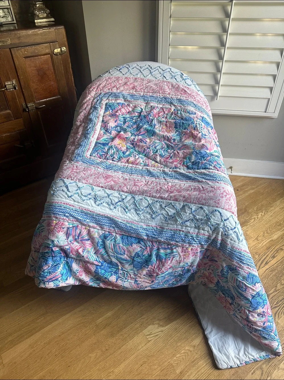 LILLY PULITZER FOR POTTERY BARN KIDS TEEN DORM TWIN QUILT